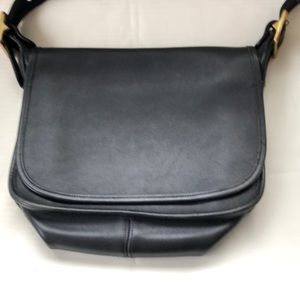 Vintage black flap Coach bag Boho vibes